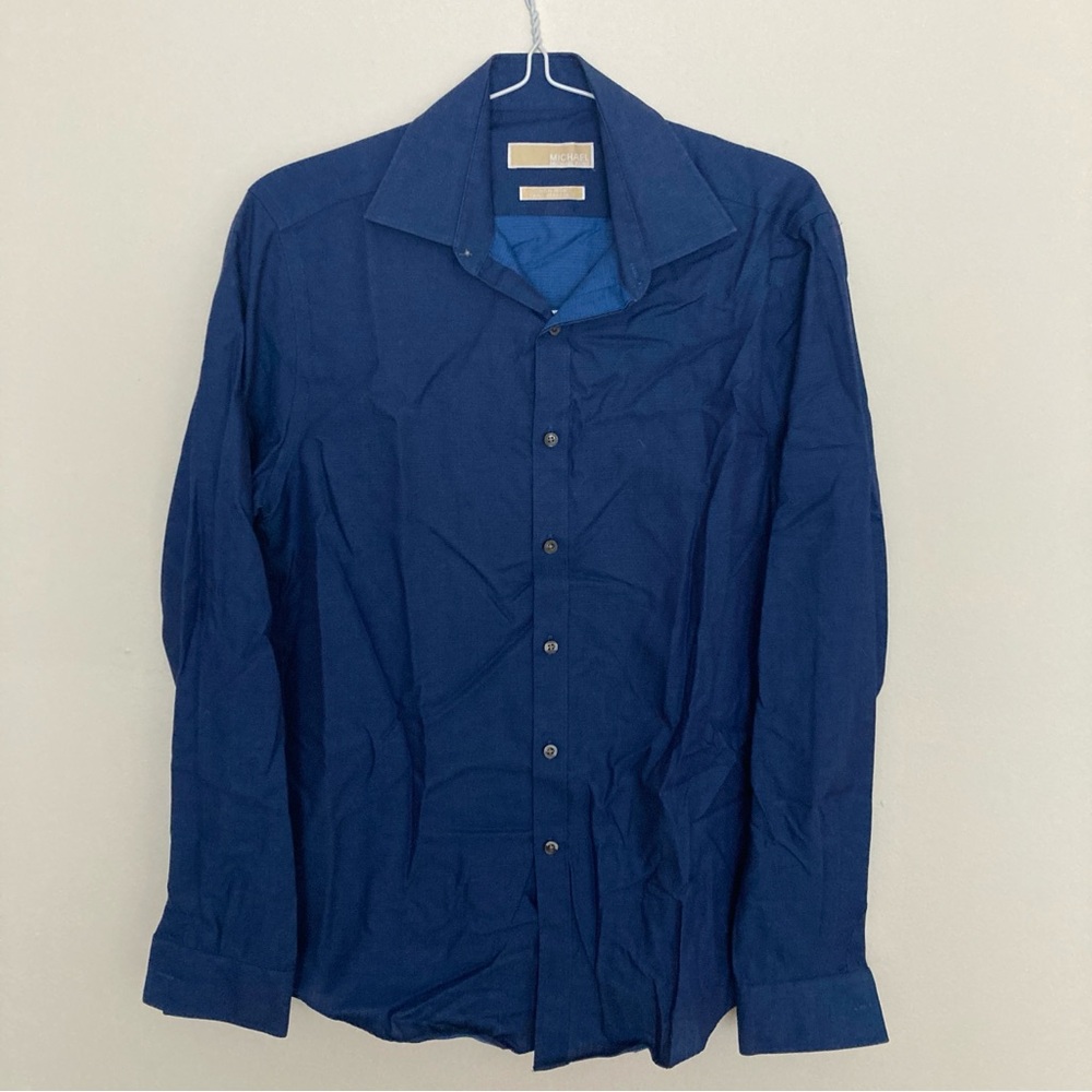 MMK Michael Michael Kors Dress Shirt Blue Size 15